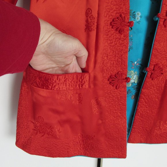 Reversible Asian Red/Blue Jacket Fits S/M - Picture 4 of 8